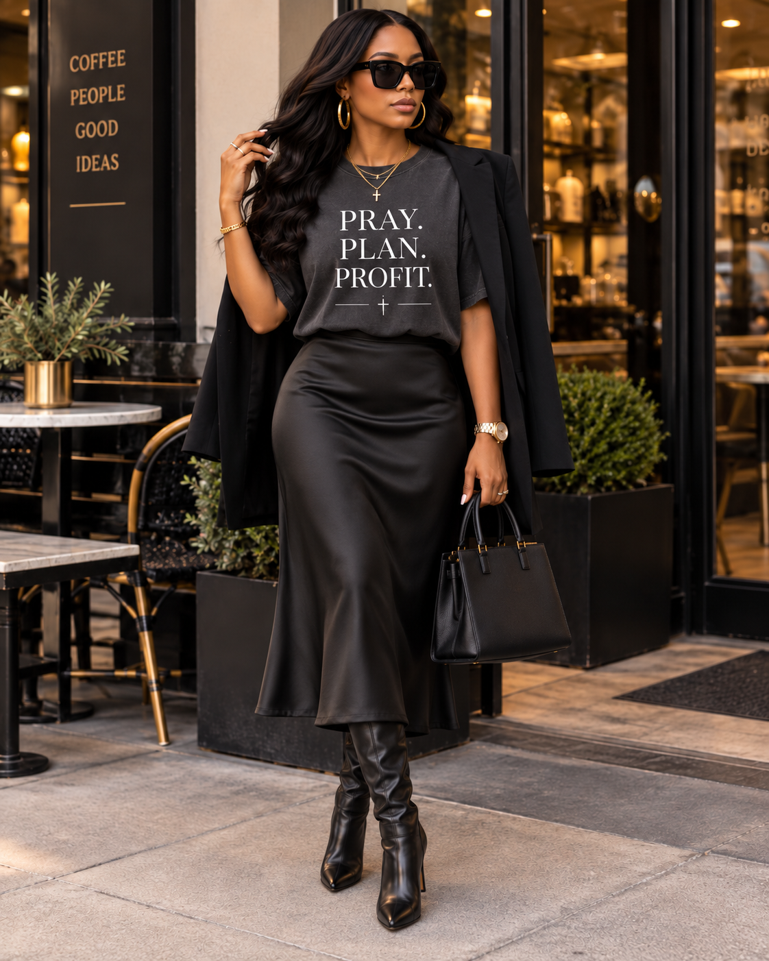 Pray. Plan. Profit. Tee